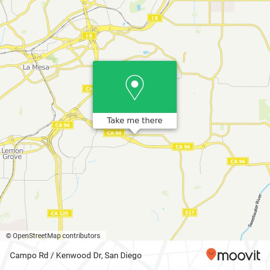 Mapa de Campo Rd / Kenwood Dr