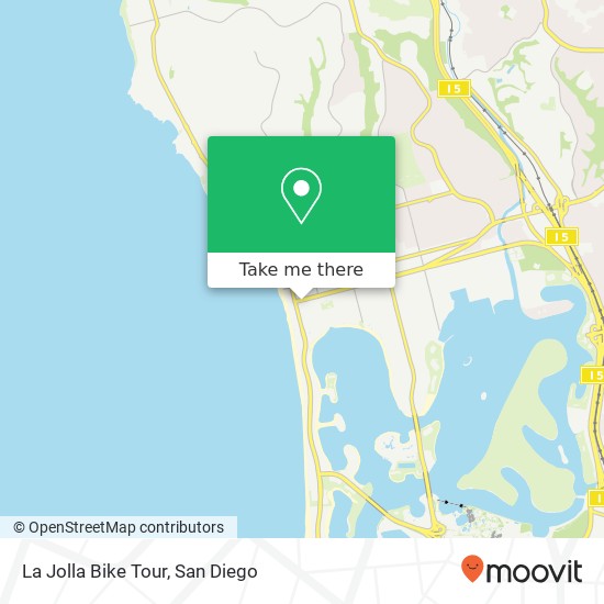 Mapa de La Jolla Bike Tour