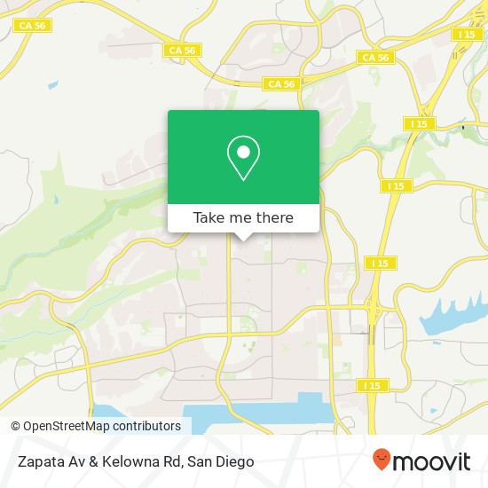 Mapa de Zapata Av & Kelowna Rd