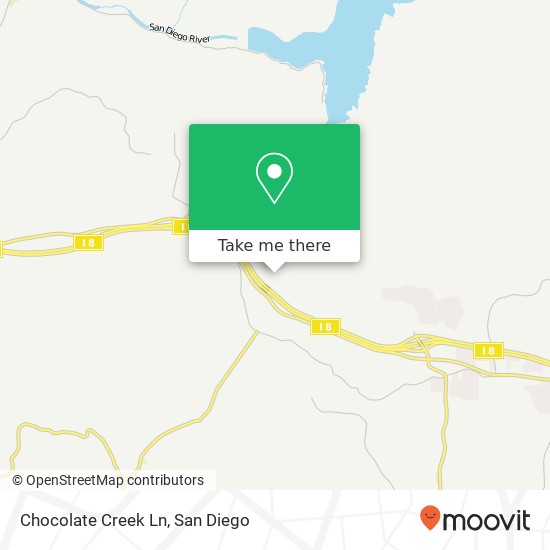 Mapa de Chocolate Creek Ln