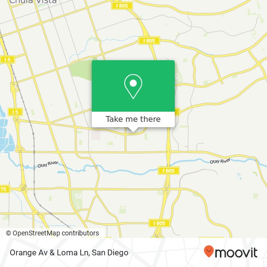 Orange Av & Loma Ln map