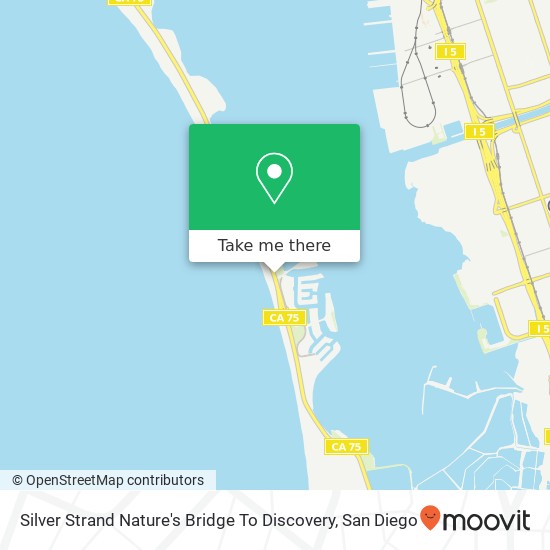 Silver Strand Nature's Bridge To Discovery map