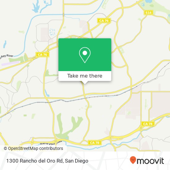 Mapa de 1300 Rancho del Oro Rd