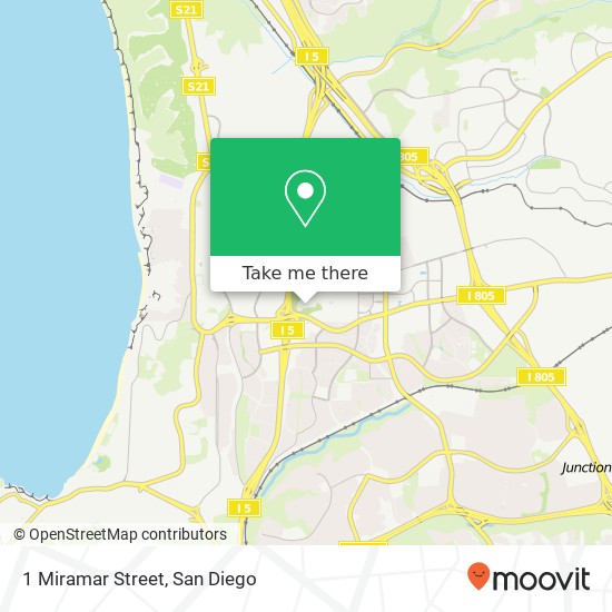 1 Miramar Street map