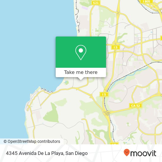 4345 Avenida De La Playa map