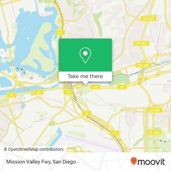 Mapa de Mission Valley Fwy