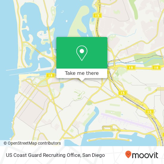 Mapa de US Coast Guard Recruiting Office