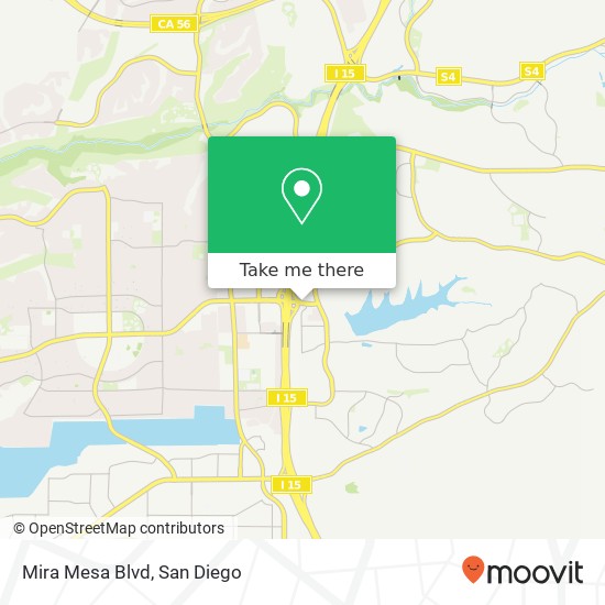 Mira Mesa Blvd map