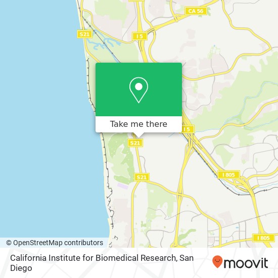 California Institute for Biomedical Research map