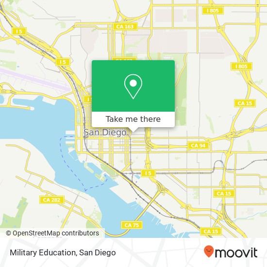 Mapa de Military Education