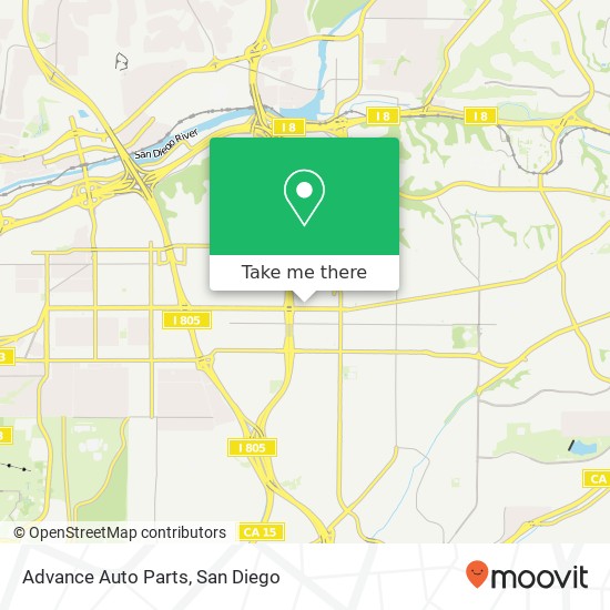 Advance Auto Parts map