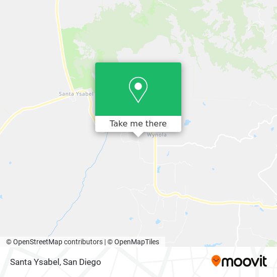 Santa Ysabel map