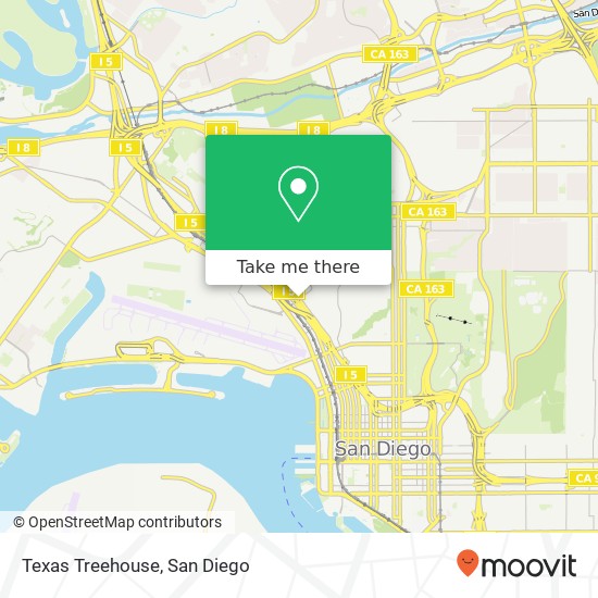 Mapa de Texas Treehouse