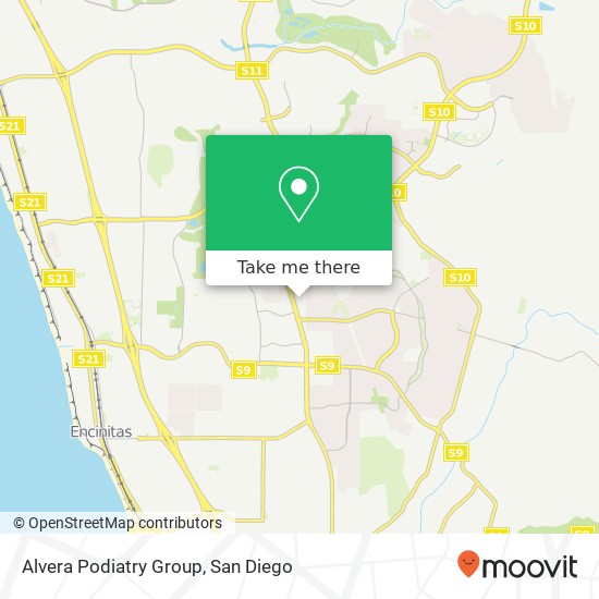 Alvera Podiatry Group map