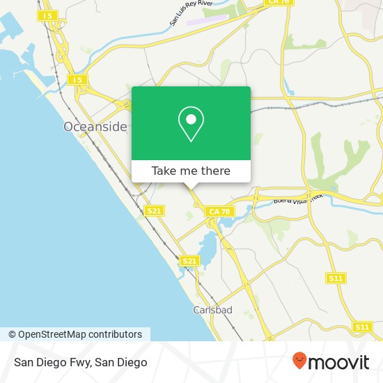 Mapa de San Diego Fwy