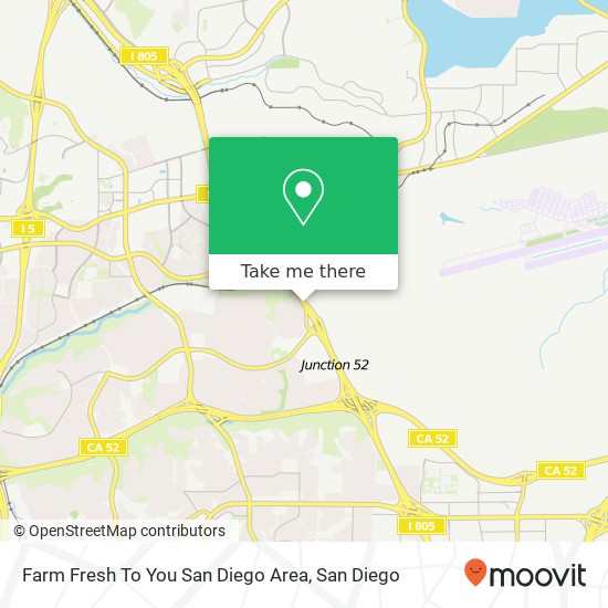 Farm Fresh To You San Diego Area map