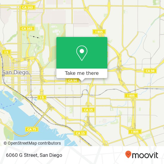 6060 G Street map