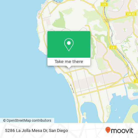 Mapa de 5286 La Jolla Mesa Dr