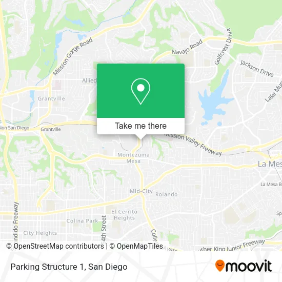 Parking Structure 1 map