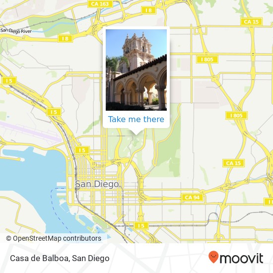 Casa de Balboa map