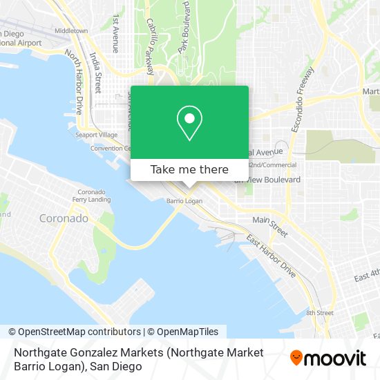 Northgate Gonzalez Markets (Northgate Market Barrio Logan) map