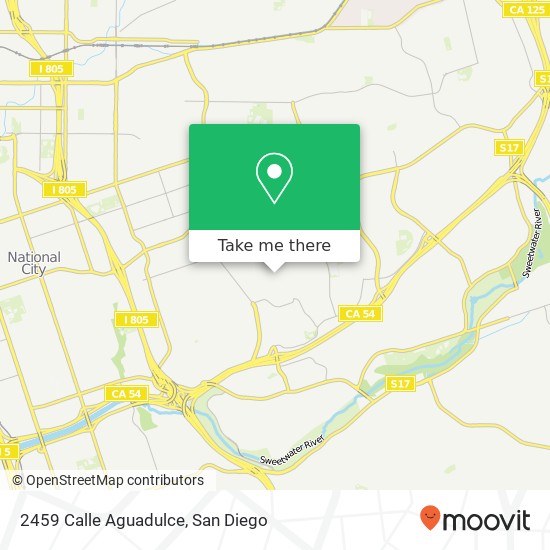 Mapa de 2459 Calle Aguadulce