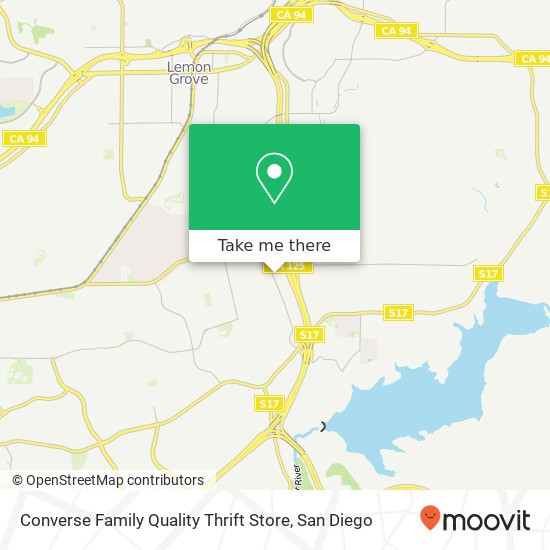 Mapa de Converse Family Quality Thrift Store