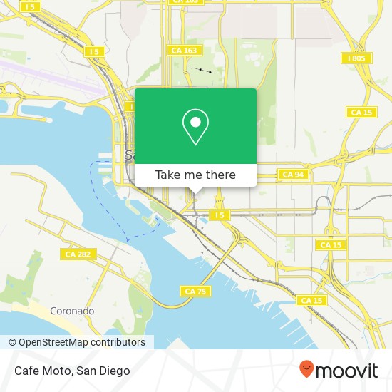 Cafe Moto map