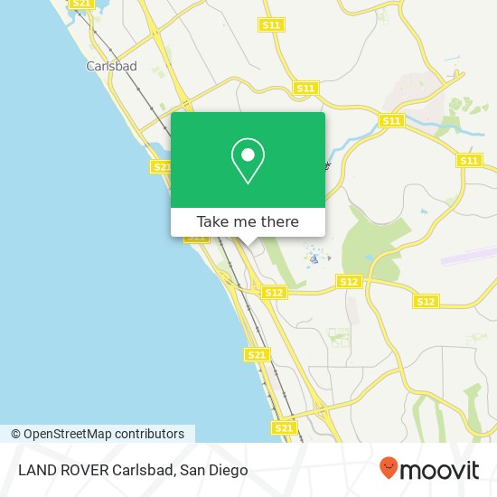 LAND ROVER Carlsbad map