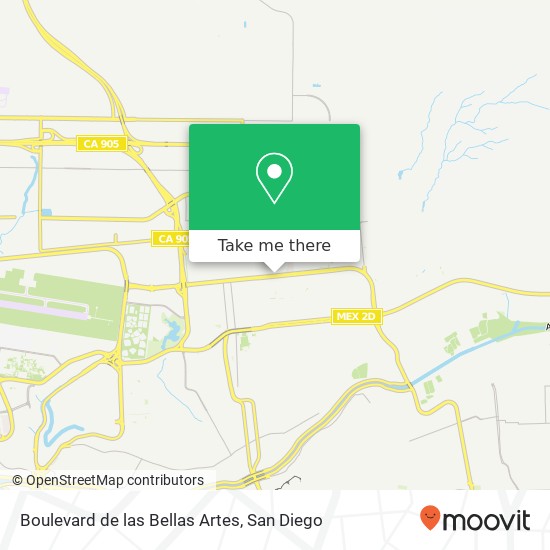 Mapa de Boulevard de las Bellas Artes