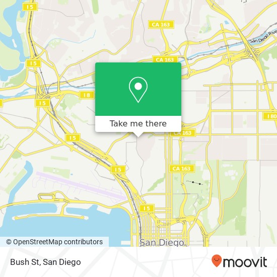 Mapa de Bush St