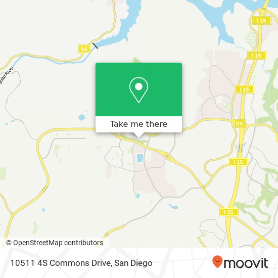 Mapa de 10511 4S Commons Drive