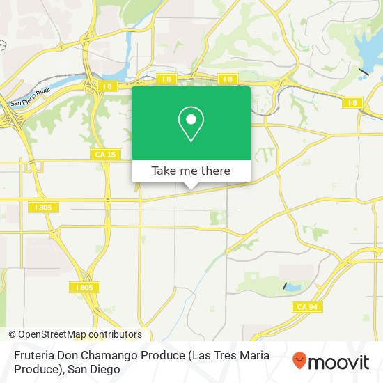 Mapa de Fruteria Don Chamango Produce (Las Tres Maria Produce)