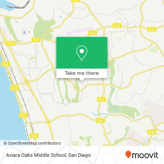 Aviara Oaks Middle School map