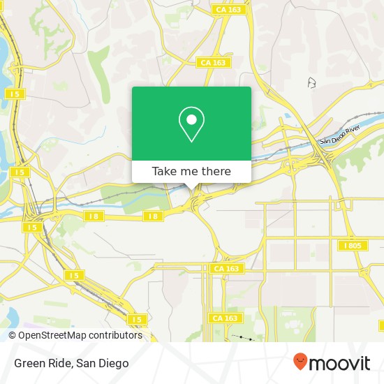 Green Ride map