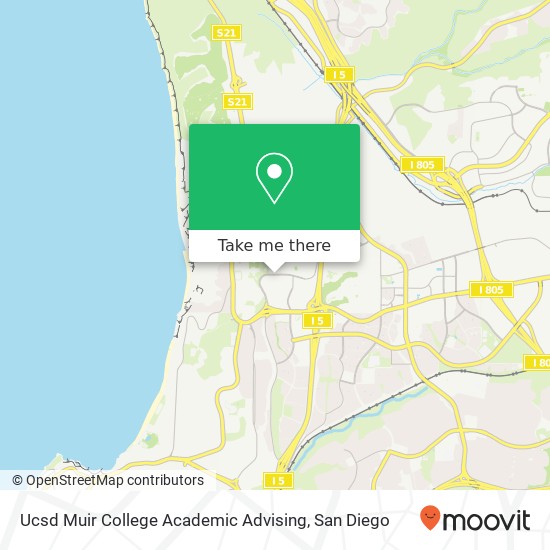 Ucsd Muir College Academic Advising map