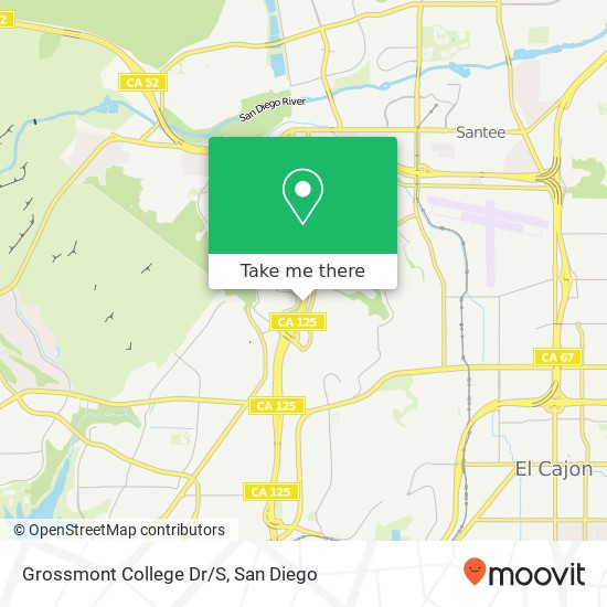 Mapa de Grossmont College Dr/S