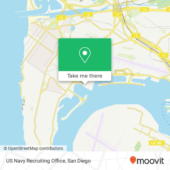 US Navy Recruiting Office map