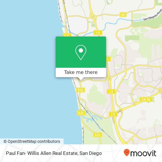 Mapa de Paul Fan- Willis Allen Real Estate