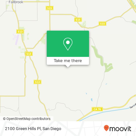 Mapa de 2100 Green Hills Pl