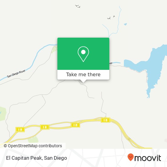 El Capitan Peak map