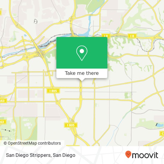 Mapa de San Diego Strippers