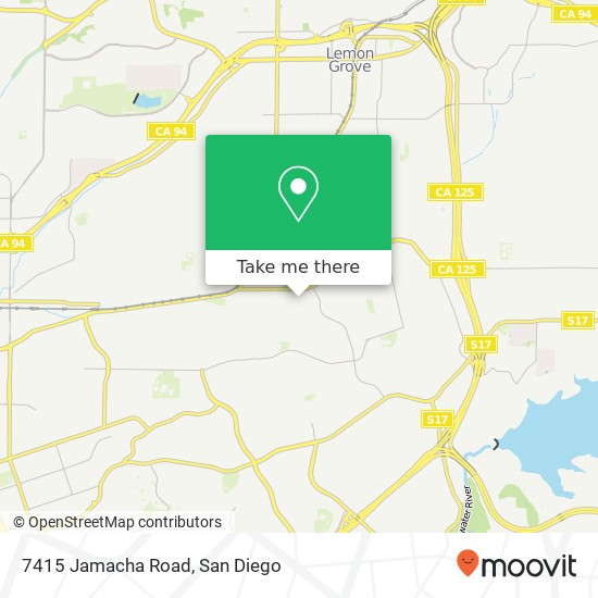 Mapa de 7415 Jamacha Road