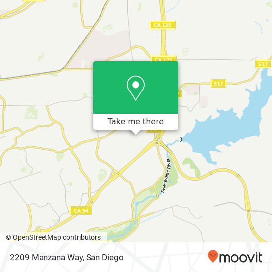 Mapa de 2209 Manzana Way