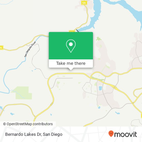 Bernardo Lakes Dr map