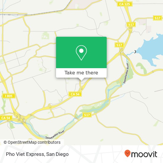 Mapa de Pho Viet Express