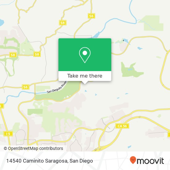 14540 Caminito Saragosa map