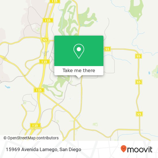 15969 Avenida Lamego map