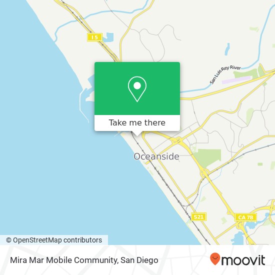 Mira Mar Mobile Community map