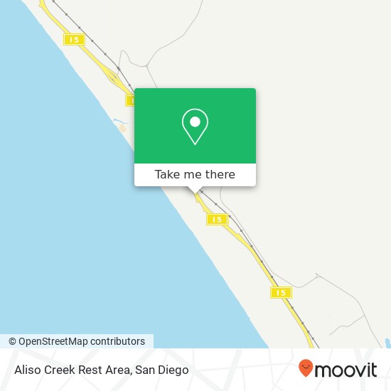 Mapa de Aliso Creek Rest Area